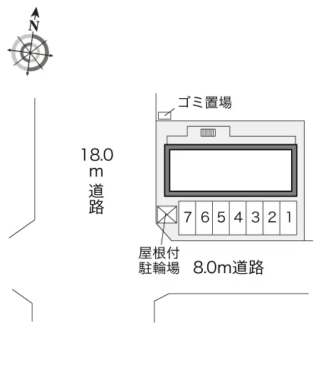 江別市文京台南町 月極駐車場